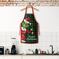 Christmas Kitchen Apron – Grinch & Santa Style