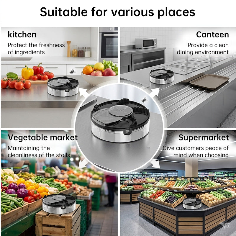 Automatic Fly Trap for Home & Kitchen – Removable Insect Catcher