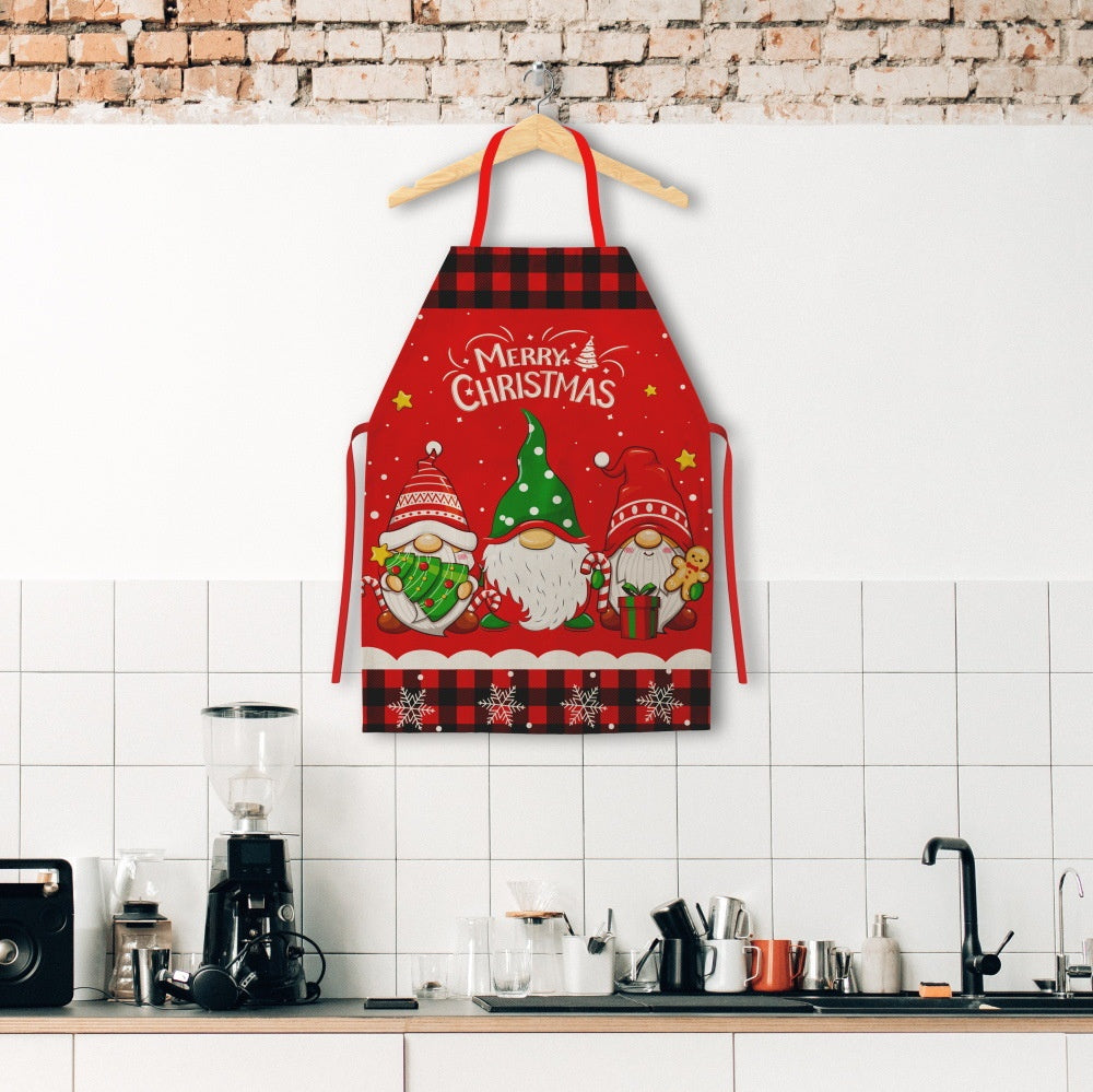 Christmas Kitchen Apron – Grinch & Santa Style