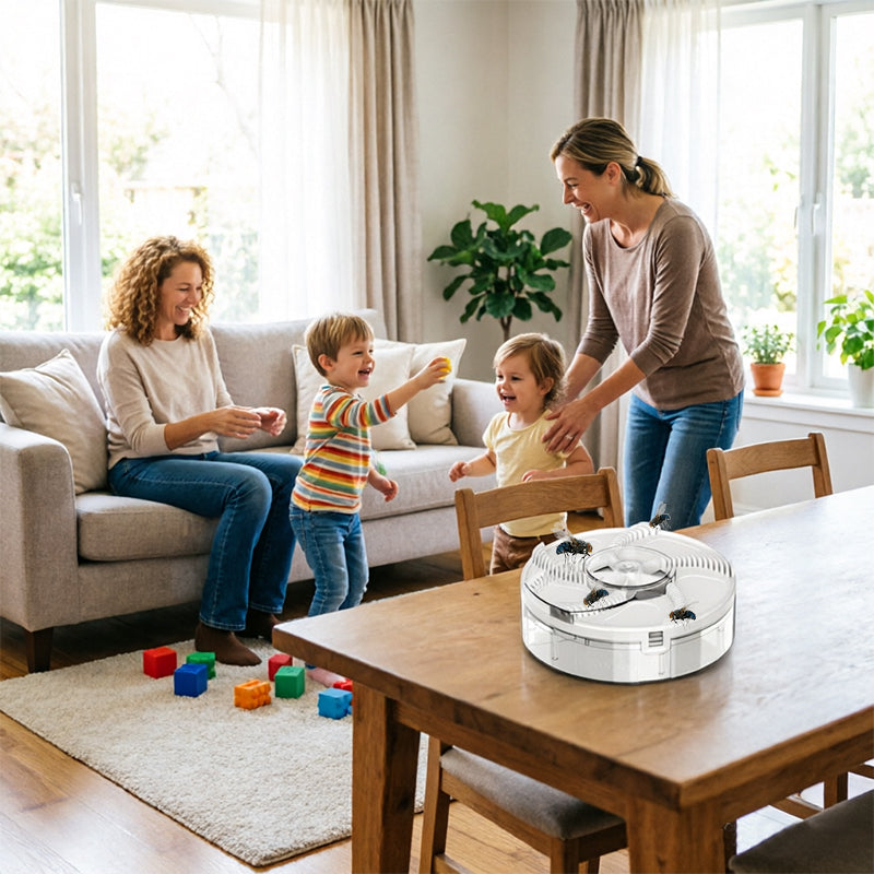 Automatic Fly Trap for Home & Kitchen – Removable Insect Catcher