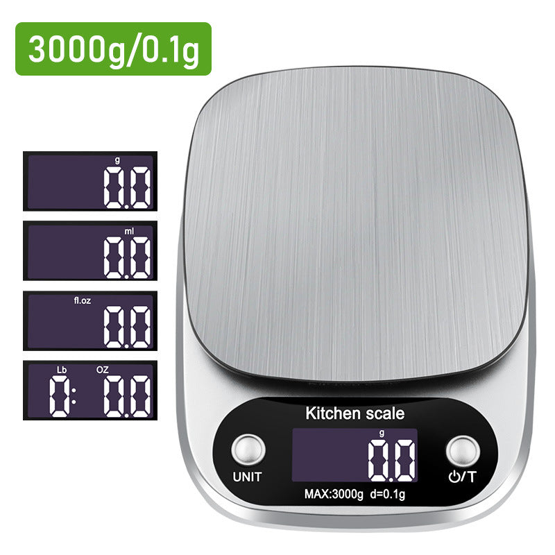 Stainless Steel Digital Kitchen Scale – Precise Baking & Food Scale