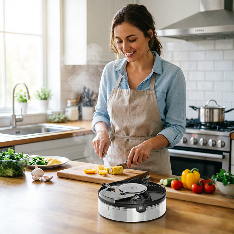 Automatic Fly Trap for Home & Kitchen – Removable Insect Catcher