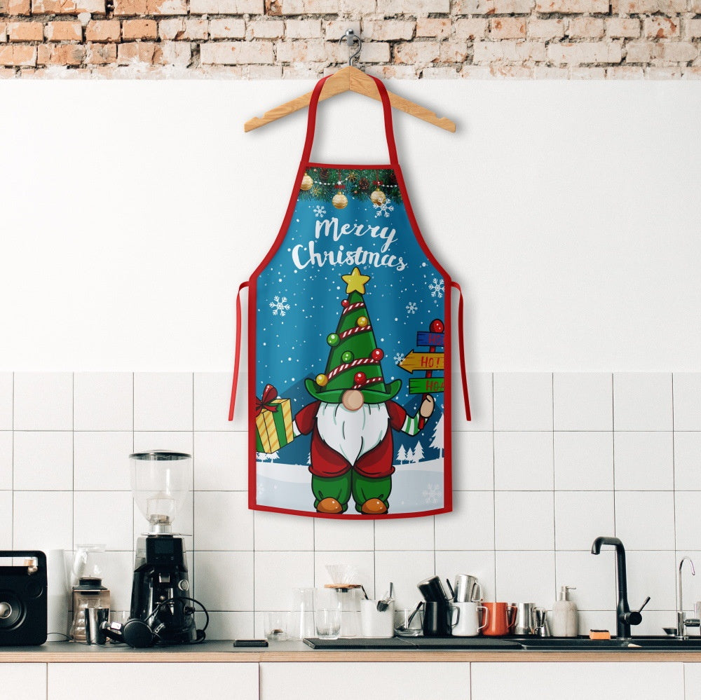 Christmas Kitchen Apron – Grinch & Santa Style