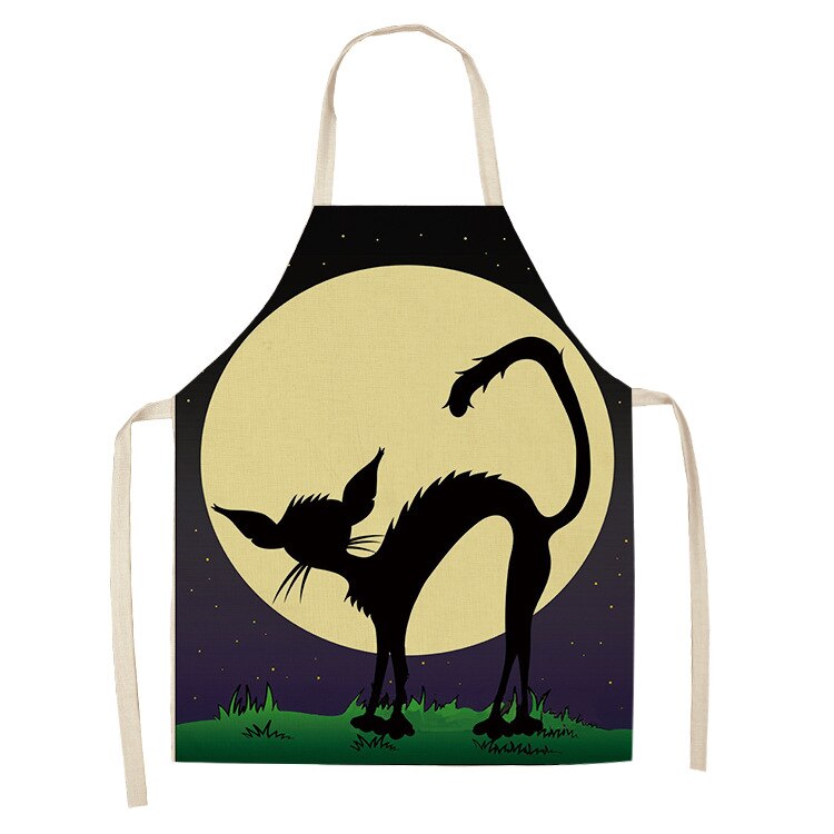 Cat Kitchen Apron – Cotton Linen Cooking & Baking Apron