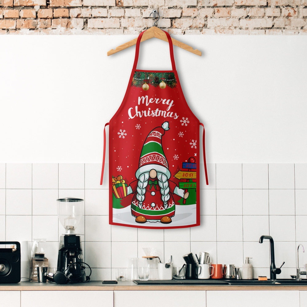 Christmas Kitchen Apron – Grinch & Santa Style