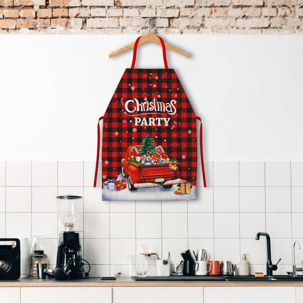 Christmas Kitchen Apron – Grinch & Santa Style