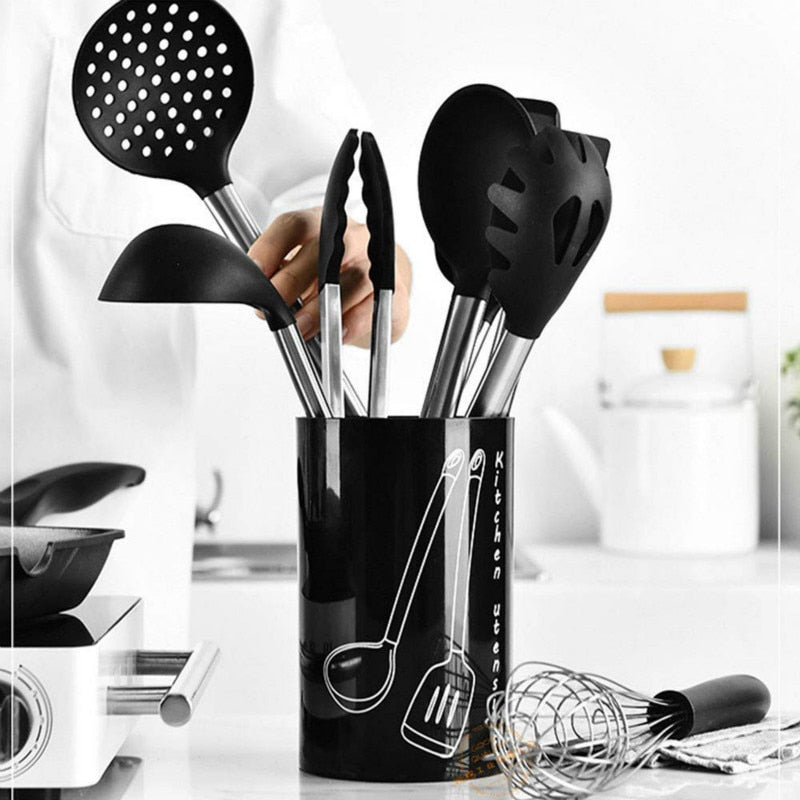 8-Piece Silicone Kitchen Utensil Set – Spoon, Spatula & More