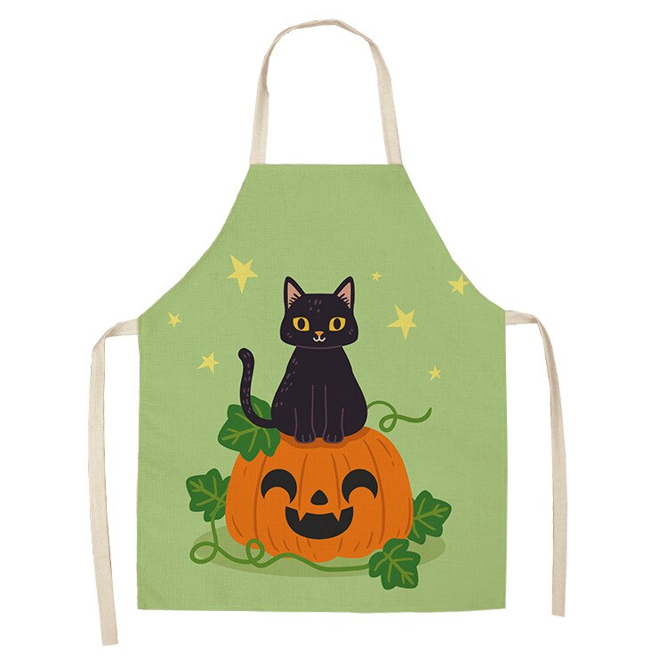Cat Kitchen Apron – Cotton Linen Cooking & Baking Apron
