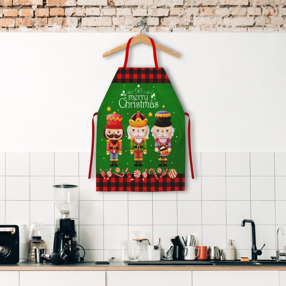 Christmas Kitchen Apron – Grinch & Santa Style