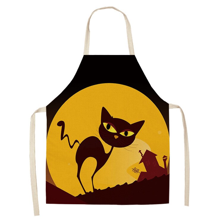Cat Kitchen Apron – Cotton Linen Cooking & Baking Apron