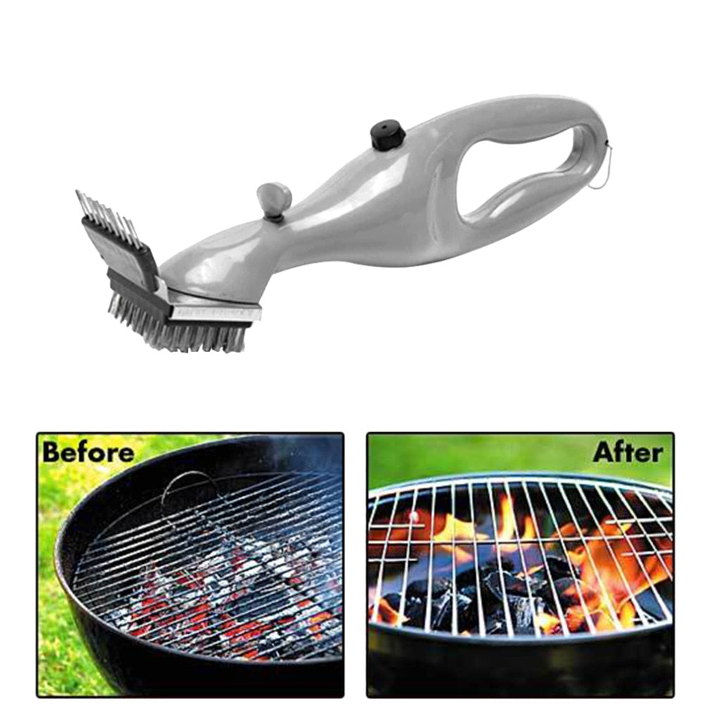 Stainless Steel BBQ Cleaning Brush – Steam Power Grill Cleaner